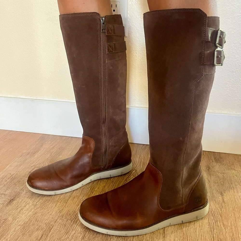 Brown Leather Timberland Boots
